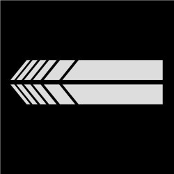 Car mirrors vinyl sticker - 15.3 * 2 cm - 2 pieces