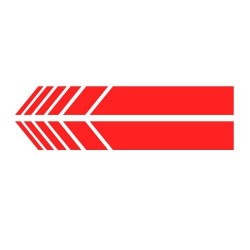 Car mirrors vinyl sticker - 15.3 * 2 cm - 2 pieces