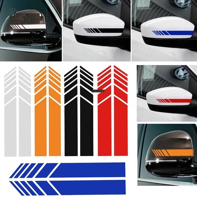 Car mirrors vinyl sticker - 15.3 * 2 cm - 2 pieces
