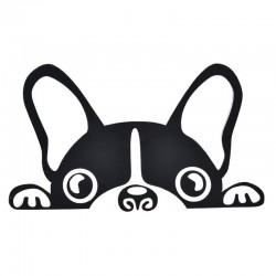 Waterproof - vinyl car sticker with a dog's face