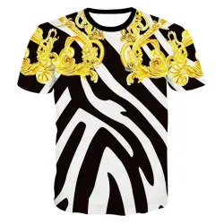 3D graphic print luxury t-shirt - premium cottonT-shirts