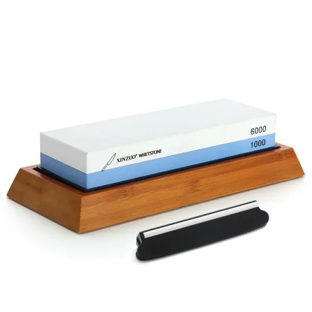 professional sharpening grinding stone - double side 1000/6000 grit knife sharpener - whetstone kitchen knife accessories