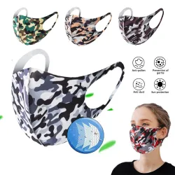 Fashionable mouth face mask - anti dust - breathable - washable - sponge mask