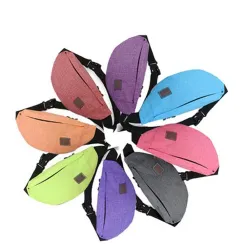 Waist & shoulder bag - sports bag - waterproof - nylon - with zippers