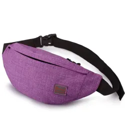 Waist & shoulder bag - sports bag - waterproof - nylon - with zippers