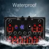 Rocker switch panel - 12V - 10-gang - LED - cigarette lighter - waterproof for car - boat - truck