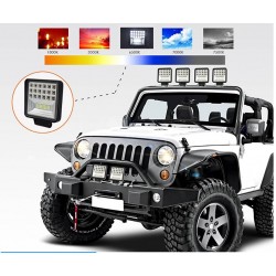 LED bar - spot light lamp for off-road cars - tractors - SUV - trucks - 72W - 126W / 12V - 24V