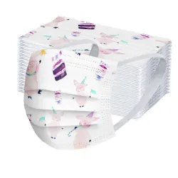 50 pieces - disposable antibacterial medical face mask - mouth mask - 3-layer - unisex
