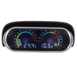 2 in 1 - lcd - car- truck - water temperature - voltmeter - 12v 24v
