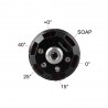 6 in 1 - Pressure washer - nozzle - shower spray - waterCar wash