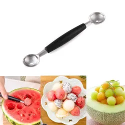 Stainless steel watermelon slicer - knife - spoon - set