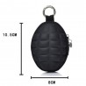 Car keys organizer - pouch bag with zipper & keyring - grenade shapeKeyrings