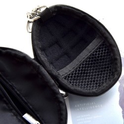 Car keys organizer - pouch bag with zipper & keyring - grenade shapeKeyrings