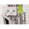 Knives holder stand - 6 holes - stainless steel kitchen storage rack