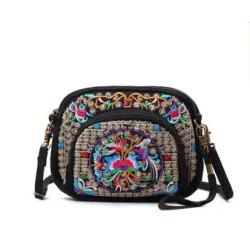 Vintage Zipper Bag - Ethnic National styleBags