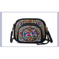 Vintage Zipper Bag - Ethnic National styleBags