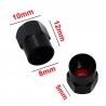 White/red skull - valve caps - 4 pieces