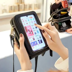Cell Phone Pocket - Shoulder Bags - Leather