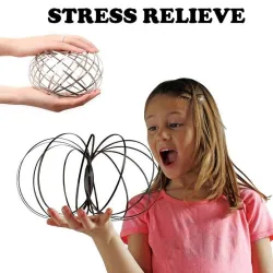 Flow ring - kinetic spring - fidget spinner - metal anti-stress toy