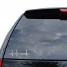 Life Goes On / heartbeat - vinyl car stickerStickers
