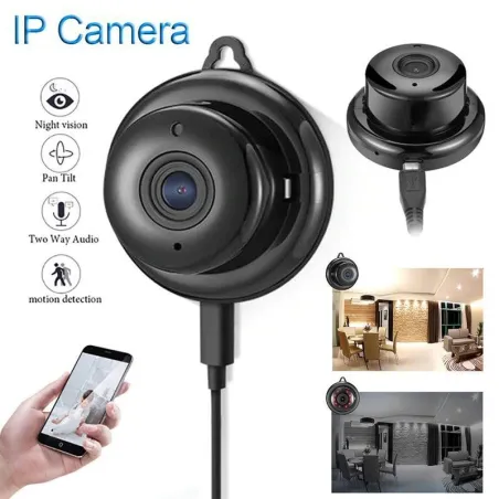 WiFi CCTV mini security camera - P2P - IP - IR night vision - motion detection - baby monitor