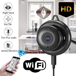 WiFi CCTV mini security camera - P2P - IP - IR night vision - motion detection - baby monitor