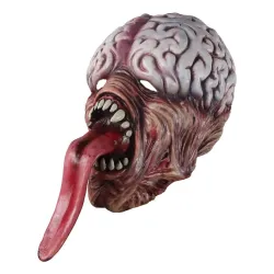 Biochemical zombie mask - with long tongue - latex - Halloween / masquerades