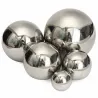 Silver decorative ball - mirror effect - stainless steel