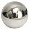 Silver decorative ball - mirror effect - stainless steel
