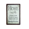 Family Home Rules & Quotes - metal sign - wall poster