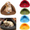 Blød polar fleece seng - lille kennelhus til hunde/katte