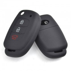 Silicone car key case - Hyundai - Elantra - Tucson - i40 - i20 - i10 - Creta - Santa Fe - 3 buttonsKeys