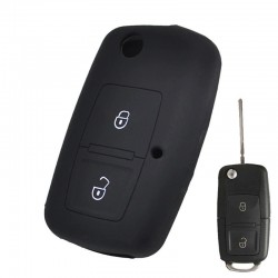 Silicone car remote key cover case - 2 buttons - VW - Skoda - Octavia - Fabia - SuperbKeys