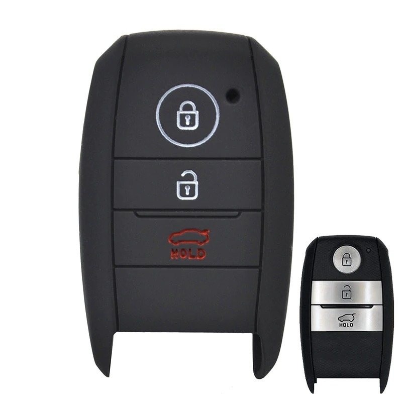 Silicone key case cover - 3 buttons - Kia - Rio - Ceed - Soul - Sportage - Sorento - Carens - PicantoKeys Silicone key case cover - 3 buttons - Kia - Rio - Ceed - Soul - Sportage - Sorento - Carens - PicantoKeys