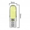 T10 - W5W - silicone case - COB LED bulbs - 10 piecesT10