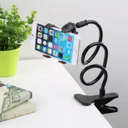 Fleksibel telefonholder - justerbar - med clips