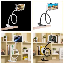 Fleksibel telefonholder - justerbar - med clips