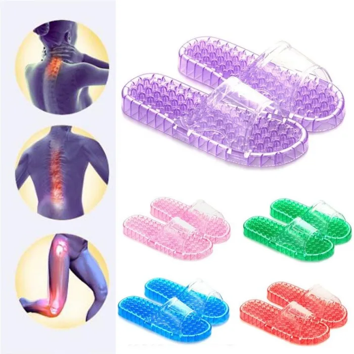 Transparent flip flops - sandals - non-slip - foot massage - pain relief - unisex