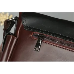 POLO Vintage crossbody / shoulder bag - large capacity - leather