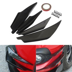 Universal - front bumper spoilers protector - black - 4 piecesStyling parts