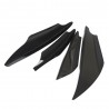 Universal - front bumper spoilers protector - black - 4 piecesStyling parts