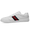 Fashionable sports sneakers - genuine leather - lightweight - with breathable mesh