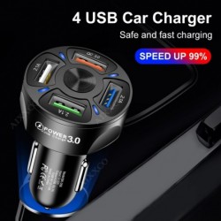 3 / 4 / 5 ports USB car phone charger - quick charge QC3.0Interior accessories