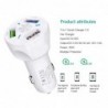 3 / 4 / 5 ports USB car phone charger - quick charge QC3.0