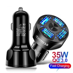 3 / 4 / 5 ports USB car phone charger - quick charge QC3.0Interior accessories