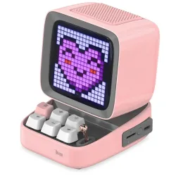 Retro Bluetooth speaker - pixel art - alarm clock - LED display - gaming board - DJ mixer