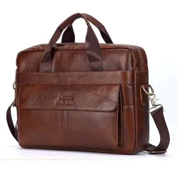Leather shoulder / crossbody bag - large capacity