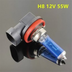 Car halogen bulb - super white - H1 / H3 / H4 / H7 / H8 - 55W / 100W