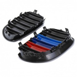 Front kidney grill - gloss black M-color - for 2003-2010 BMW E60 E61 5 seriesGrilles