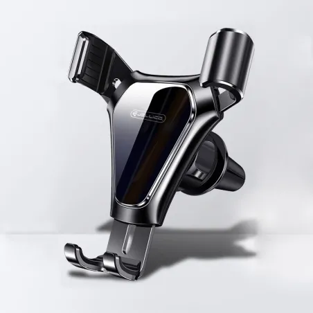 Gravity phone holder - for car air vent - 3 point support - with safety lock